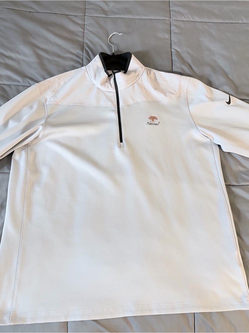 Nike Men’s Gray Quarter-Zip Pullover Jacket